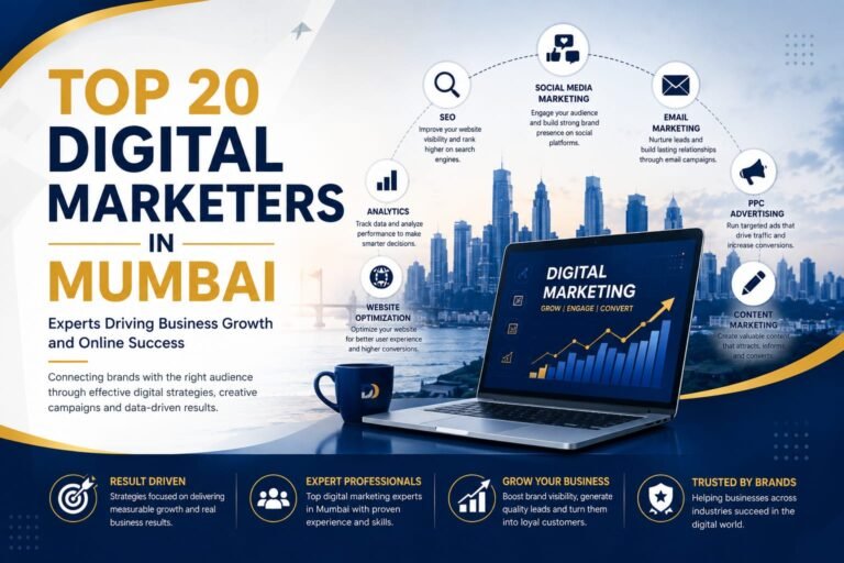 Top 20 Digital Marketers In Mumbai: Experts Driving Business Growth and Online Success