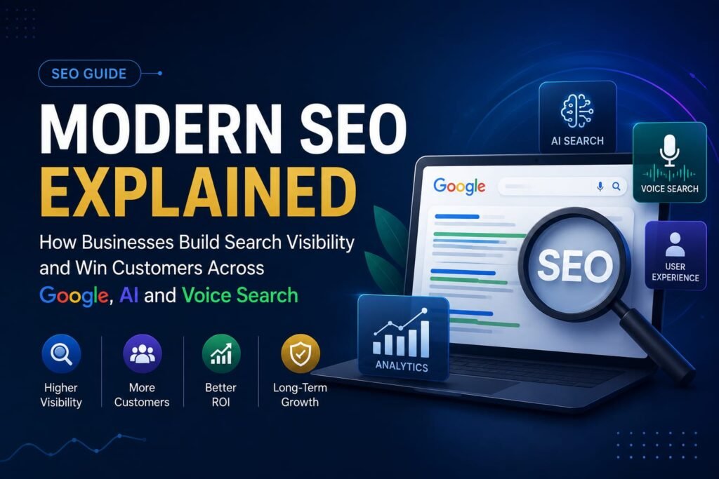 Modern SEO — SEO, AEO, GEO, AIO and SXO Complete Guide | Elizeh Media